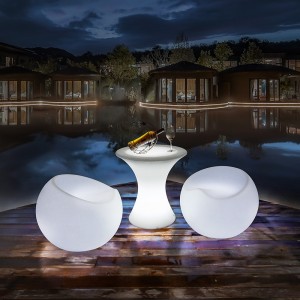 Silla con LED, luminoso, para decorar tu salón, piscina, jardín, bar, terraza, etc