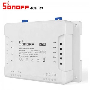 SONOFF 4CH Interruptor WiFi de 4 canales 10A para Smart Home