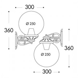 Apliques de pared globo FUMAGALLI