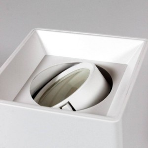 Aro downlight de superficie orientable GU10, MR16