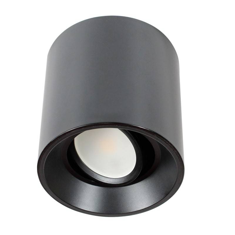 Aro downlight de superficie orientable GU10, MR16 PVC