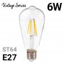 Bombilla LED de filamento vintage ST64 E27 6W