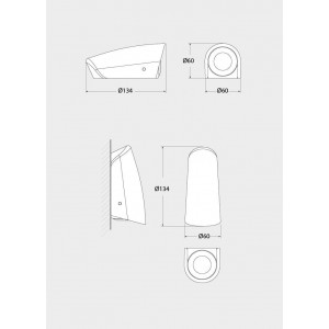 Aplique exterior MAMETE ROUND FUMAGALLI G9 IP67