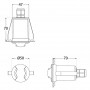 Foco LED empotrable en suelo TERESA 2L FUMAGALLI