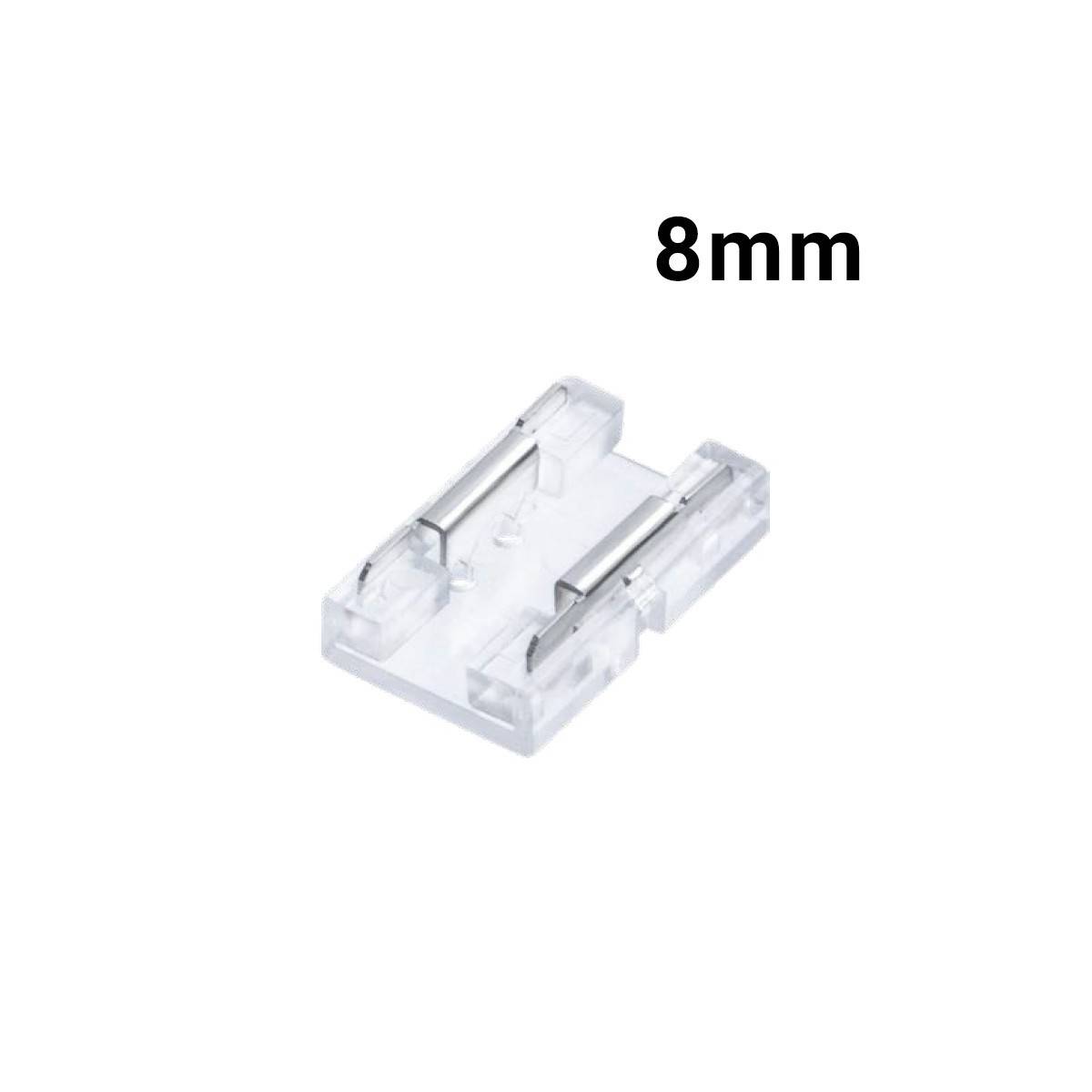 Conector rápido CLIP INVISIBLE 2 pin Unión tira a tira monocolor 8mm IP20