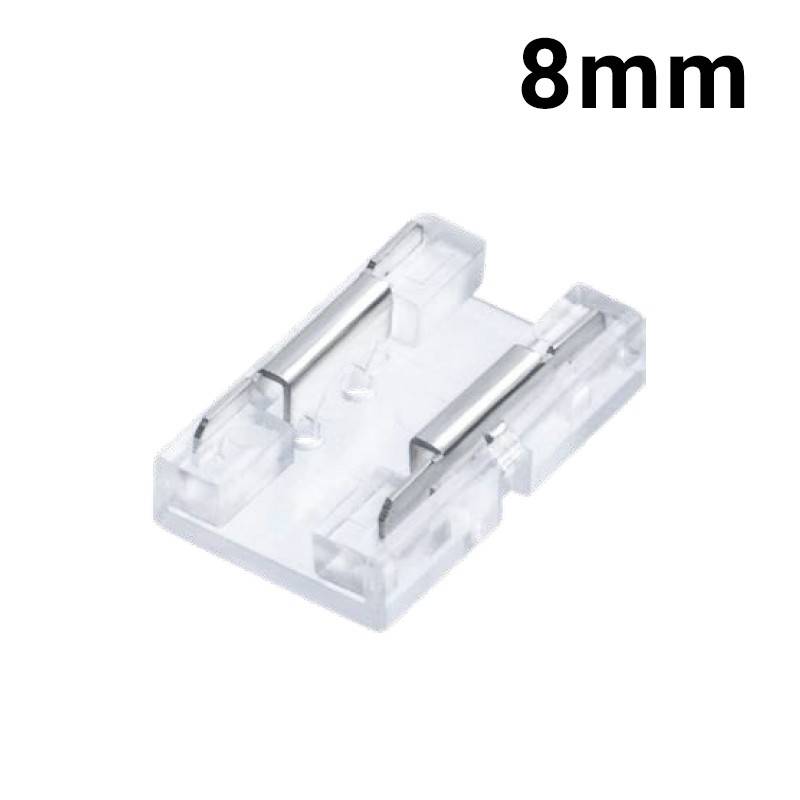 Conector rápido CLIP INVISIBLE 2 pin Unión tira a tira monocolor 8mm IP20