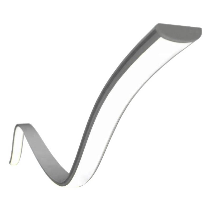 PERFIL DE ALUMINIO FLEXIBLE MOLDEABLE 16X8 DE SUPERFICIE (2MT)