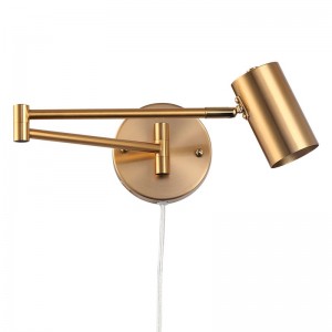 Aplique de Pared Articulado "LISA" Dorado - 40W - IP20, Casquillo G45