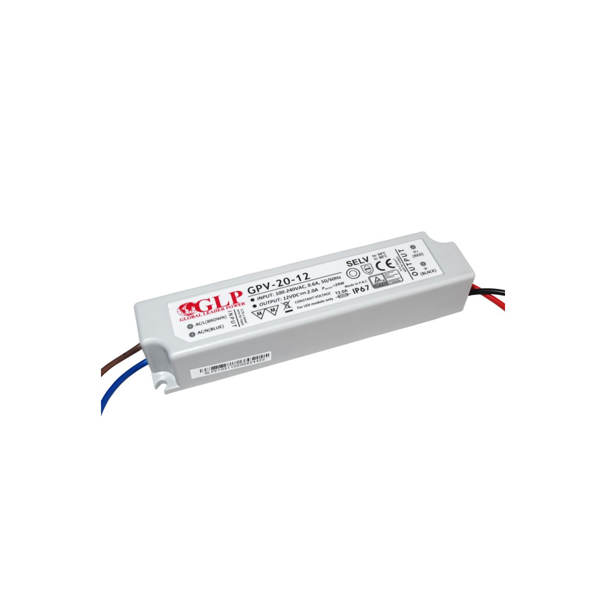 Fuente de alimentación LED de 20W 12V - GLP