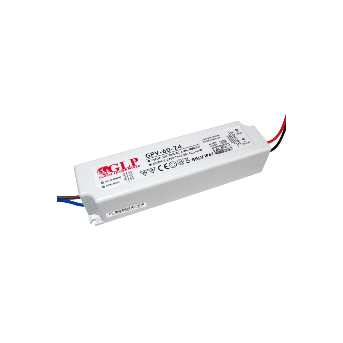 Fuente de alimentación LED de 60W 24V - GLP