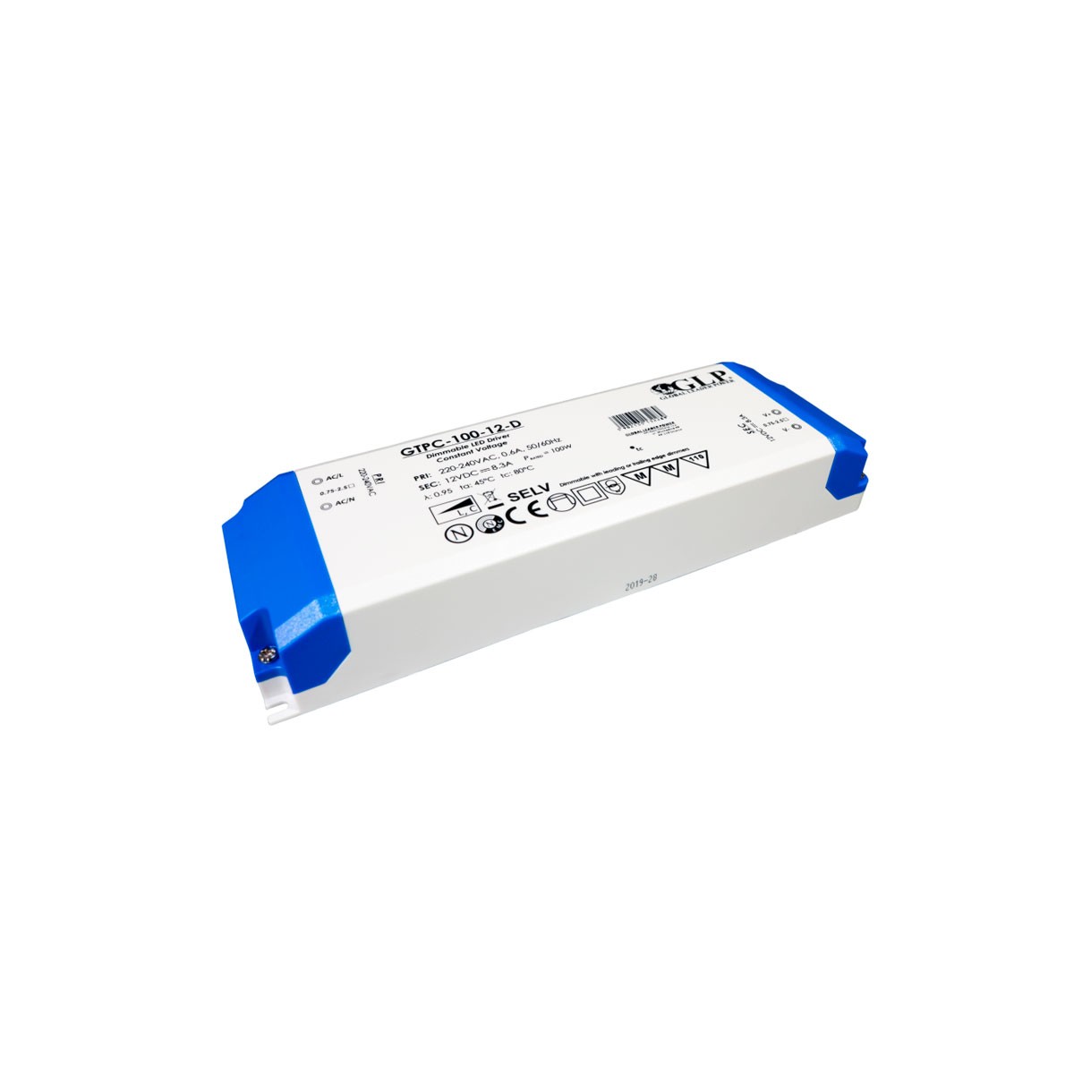 Fuente de alimentación de tensión constante regulable Triac LED de 100W 12V