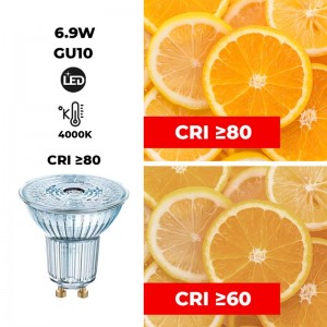 Bombilla LED VALUE PAR16 80 GU10 120º 6,9W 4000K