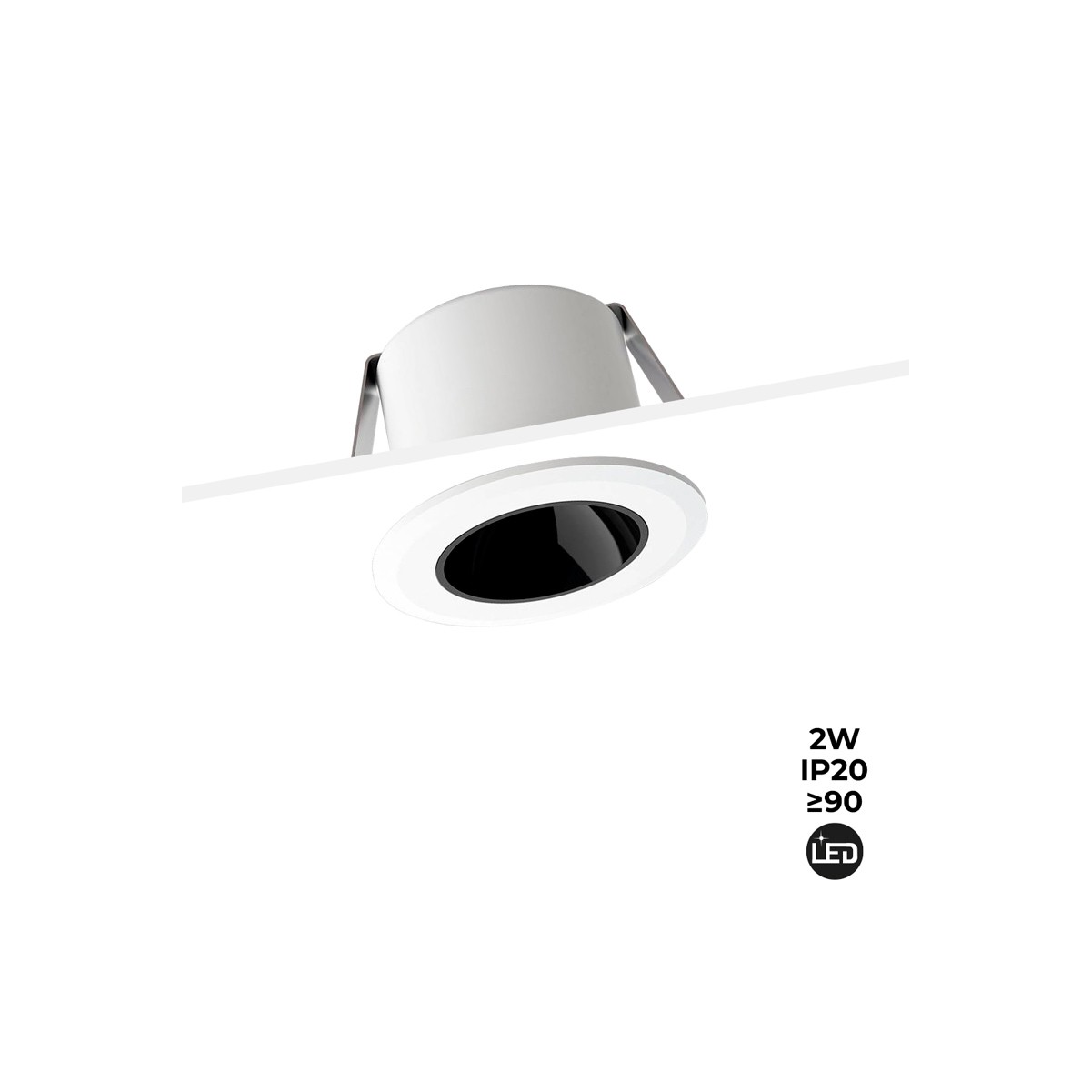 Εντοιχιζόμενο LED Downlight Mini 2W Low UGR