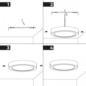 Plafón LED de superficie 24W Alta Eficiencia