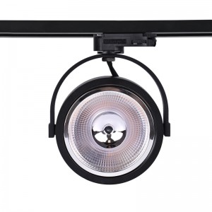 Foco Led de carril negro trifásico AR111 GU10