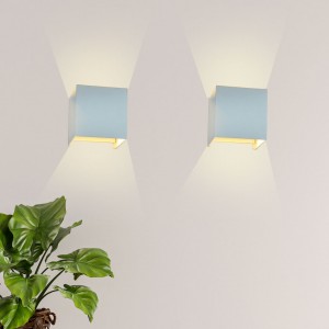 Pack de 2 Apliques de pared "KURTIN" 6W apertura de luz regulable