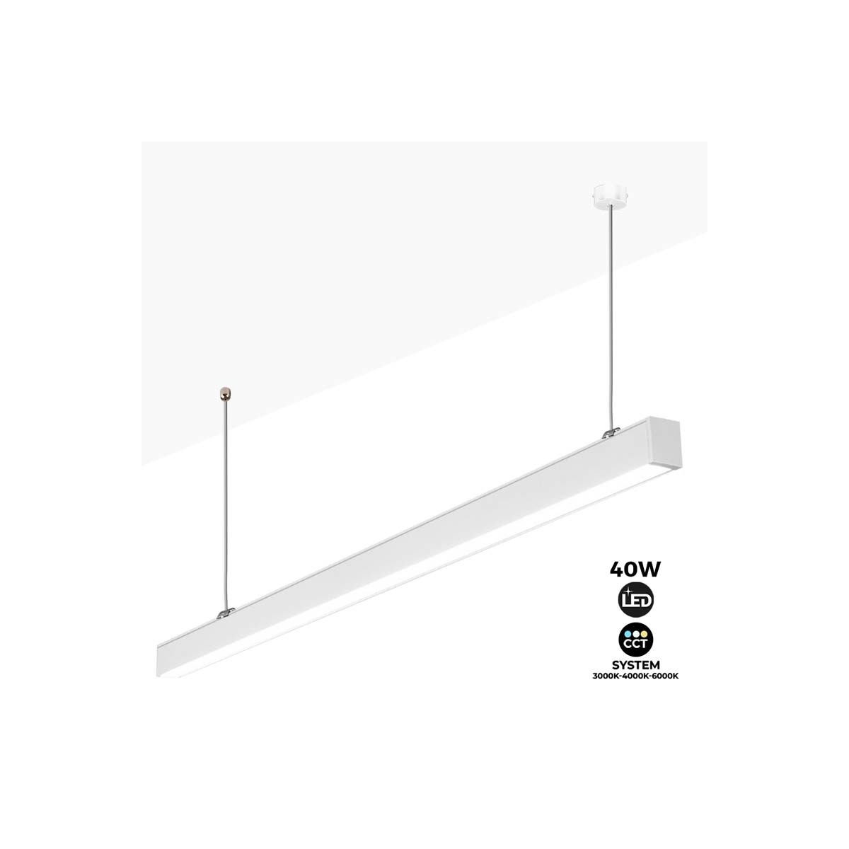 Lámpara Lineal LED 40W 120cm CCT 3200lm