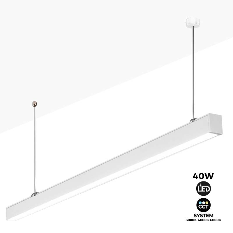 Lámpara Lineal LED 40W 120cm CCT 3200lm