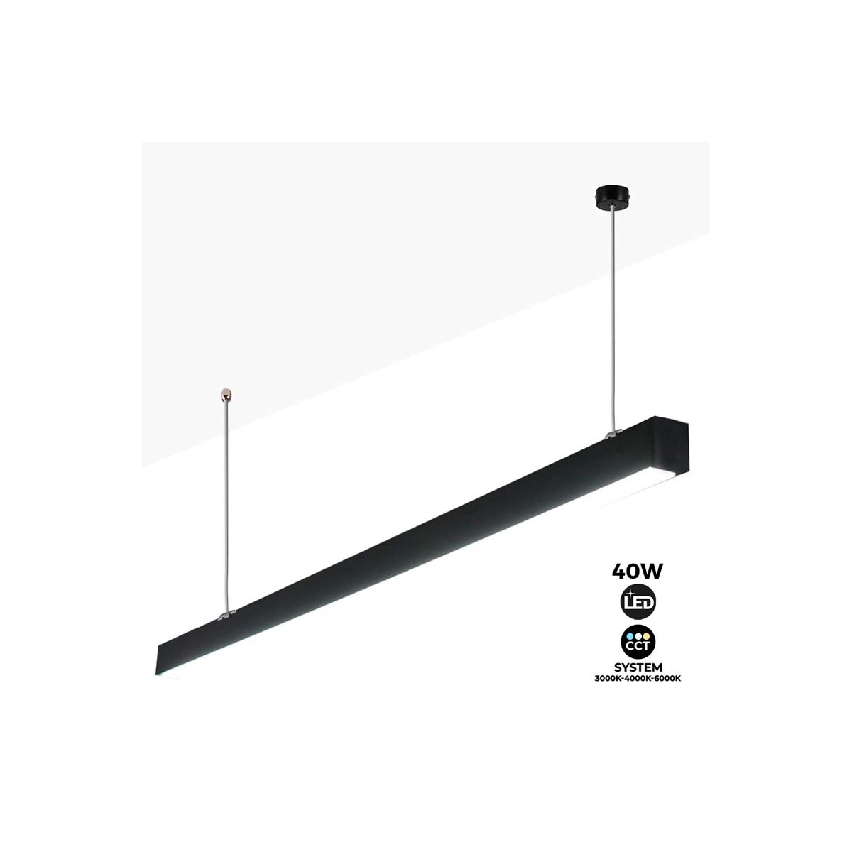 Lámpara Lineal LED 40W 120cm CCT 3200lm