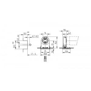 Portalámpara G13 para tubos LED T8 | B·LED