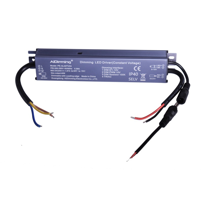 Fuente de alimentacion regulable TRIAC DC 24V 42W 1.67A IP40