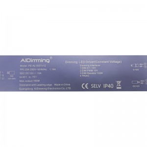 Driver Triac dimmable 150W CV 12V 12A IP40