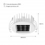 Downlight Led 10W 24º UGR18 Chip Osram