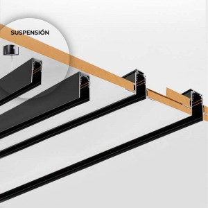 Pack Carril Magnético de Suspensión 48V 2m