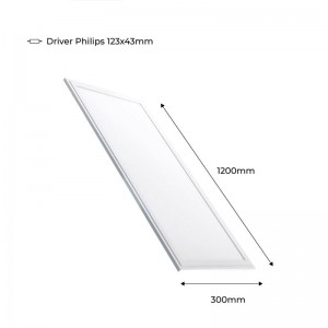 Pack 4 unidades Panel LED slim 120x30cm 44W 3980lm UGR19