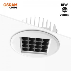 Downlight Led 18W 24º UGR18 Chip Osram