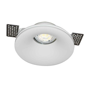 Aro downlight empotrable redondo de Escayola GU10 trimless