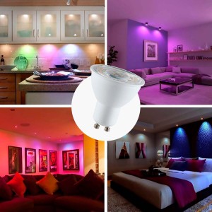 Bombilla inteligente LED WIFI GU10 - RGBW + CCT - 5W