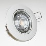 Aro downlight empotrable circular basculante para bombilla GU10 / GU5.3