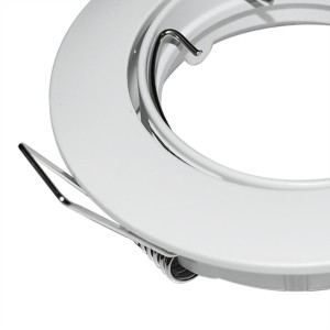 Aro downlight empotrable circular basculante para bombilla GU10 / GU5.3