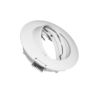 Aro downlight empotrable circular basculante para bombilla GU10 / GU5.3