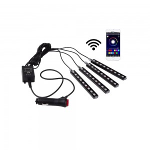 Kit LED para automóvil para RGB 12V con control por mando IR