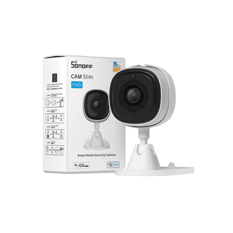 Cámara de seguridad SONOFF CAM Slim Smart - WIFI - 1080P - Alarma - Sensor de movimiento