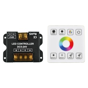 Ελεγκτής RGB LED Strip με πίνακα αφής RF - 5-24V/DC