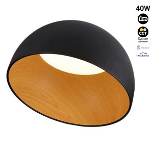 Mulen" LED κρεμαστό φωτιστικό οροφής - Wood effect - CCT 3000K - 4000K - 40W