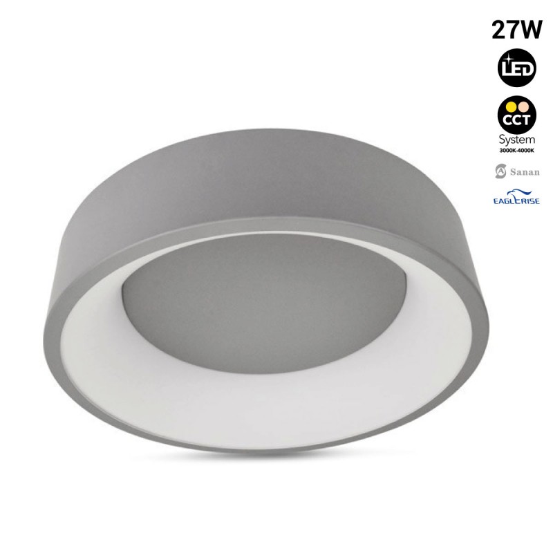 Lámpara de techo LED tipo plafón "ONCAMO 2" - CCT 3000K - 4000K - 27W