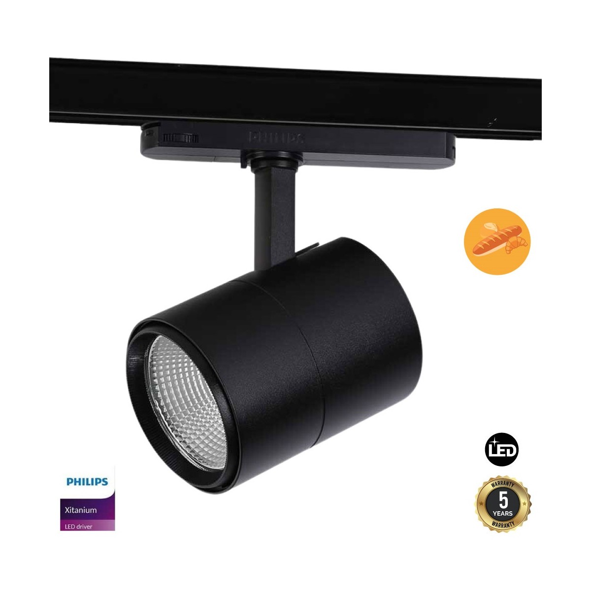 Proyector LED trifásico 30W especial para panaderías