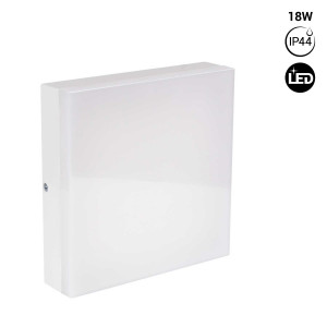 Plafón LED estanco cuadrado 15W - IP44 - 4000K