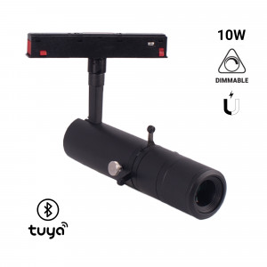 Proyector shapeable para carril magnético 48V - 10W - 20º-35º - TUYA Bluetooth