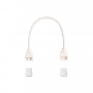 Conector estanco tira LED COB con cable - 2 pines - Tira 12 mm - IP67