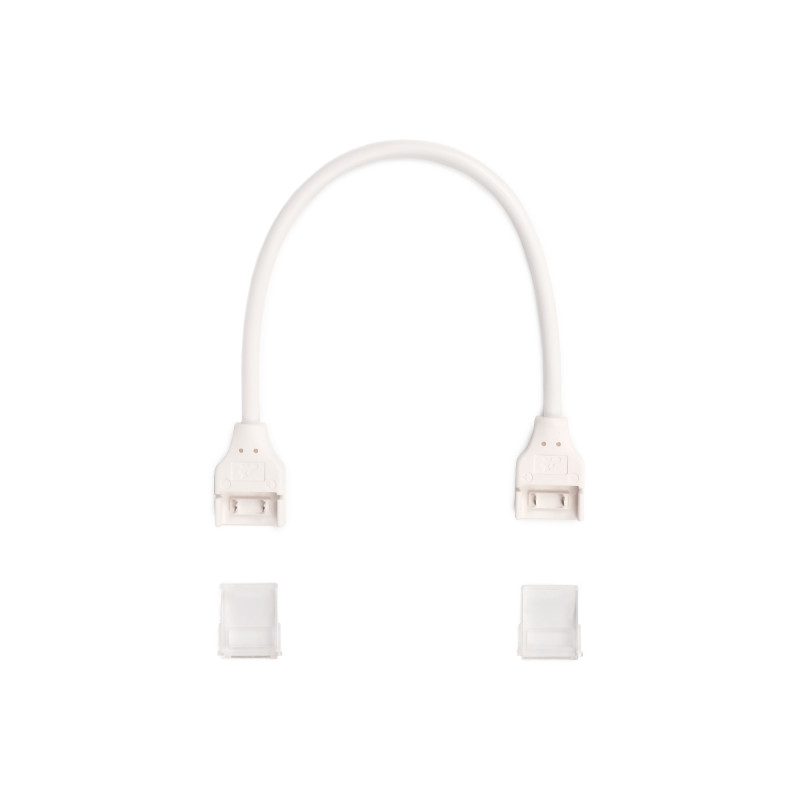 Conector estanco tira LED COB con cable - 2 pines - Tira 12 mm - IP67