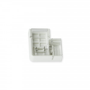 Conector estanco esquina para tiras LED COB 220V 12mm - IP67