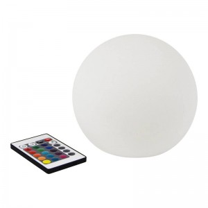 Lámpara esfera LED 15cm RGBW  Exterior recargable