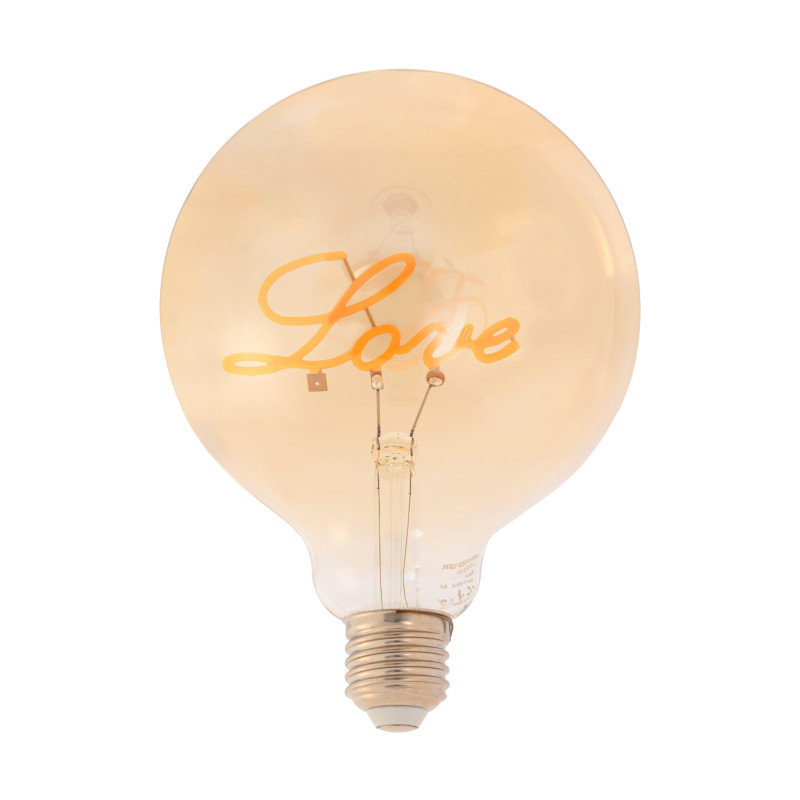 Bombilla LED de filamento "LOVE" G125 4W E27