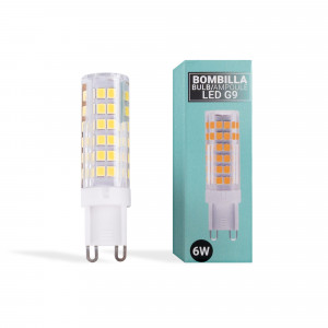 Bombilla LED G9 tubular 220-240V AC - 6W