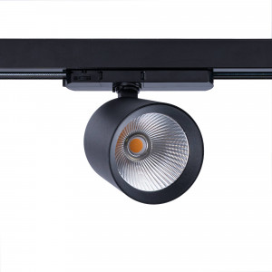 Proyector LED para carril trifásico CCT 40W - CRI 90 - Driver KGP - Negro